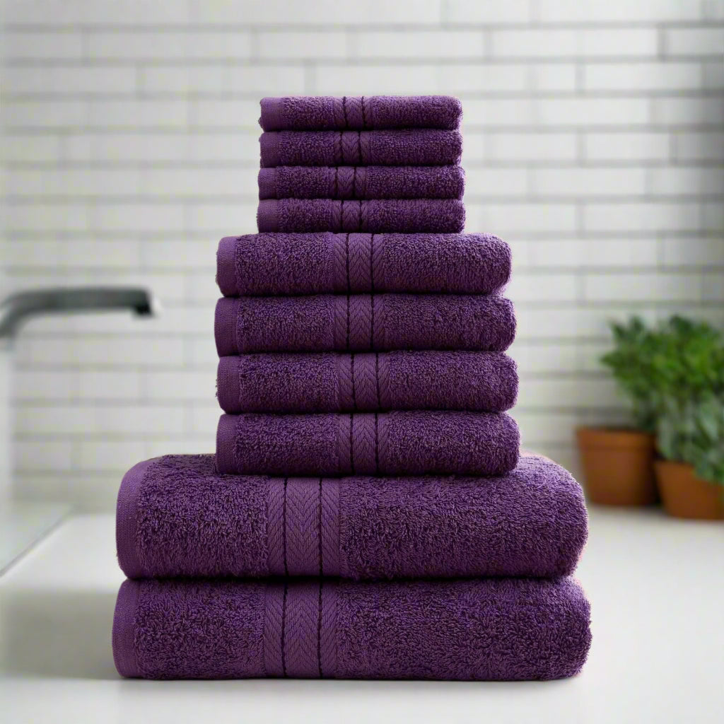 Home & Bath 10 Piece Bale Towel Set
