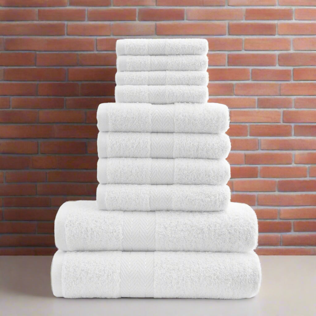 Home & Bath 10 Piece Bale Towel Set