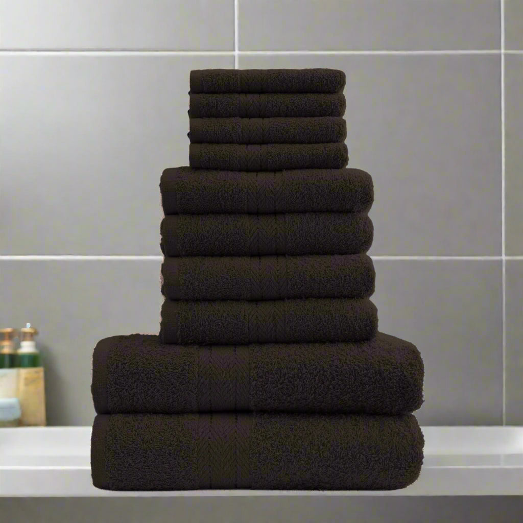 Home & Bath 10 Piece Bale Towel Set