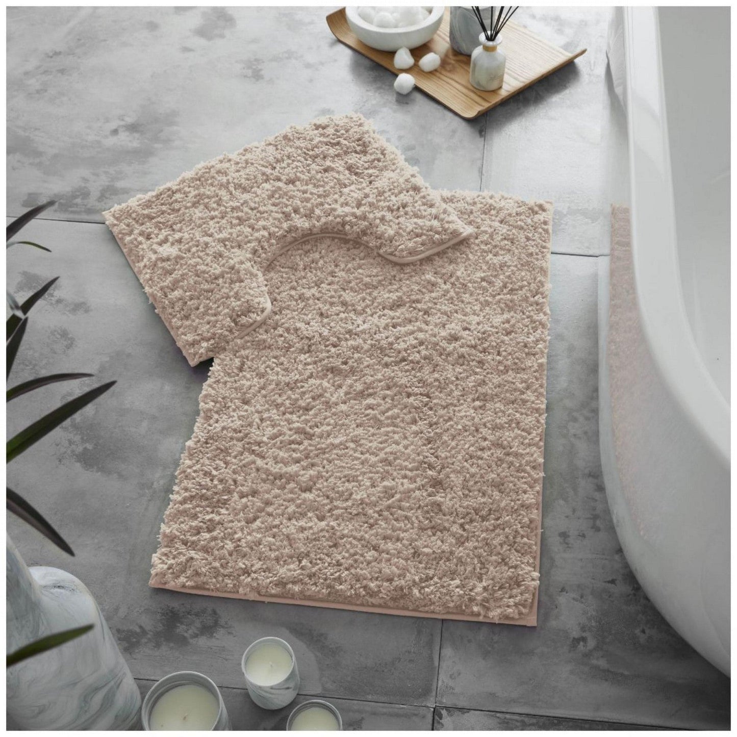 Twist Bath & Pedestal Mat Set 10 Colours
