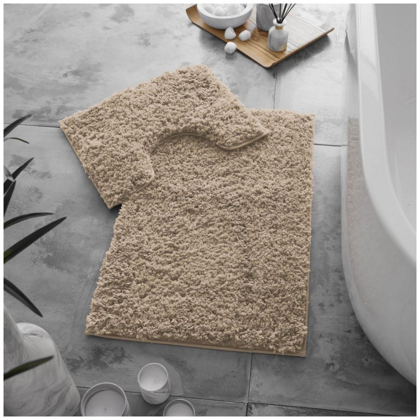 Twist Bath & Pedestal Mat Set 10 Colours