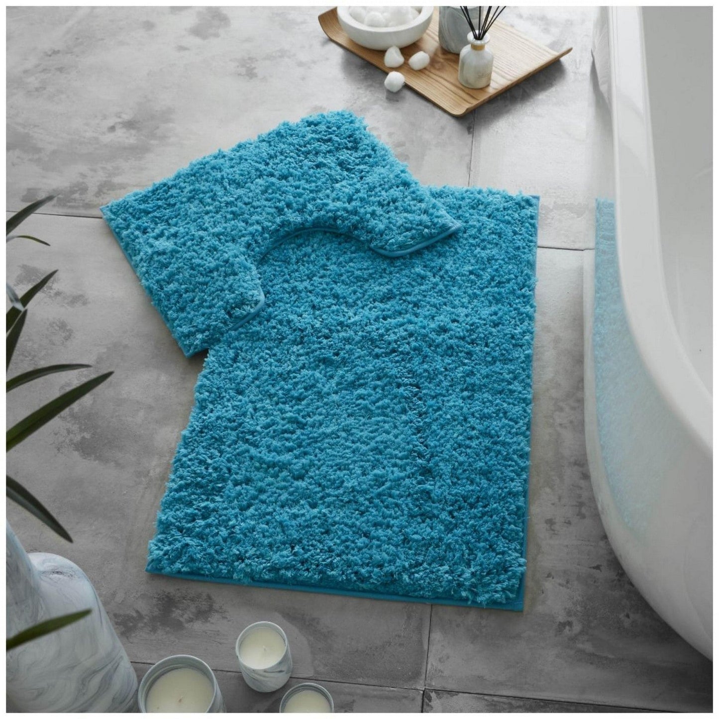 Twist Bath & Pedestal Mat Set 10 Colours