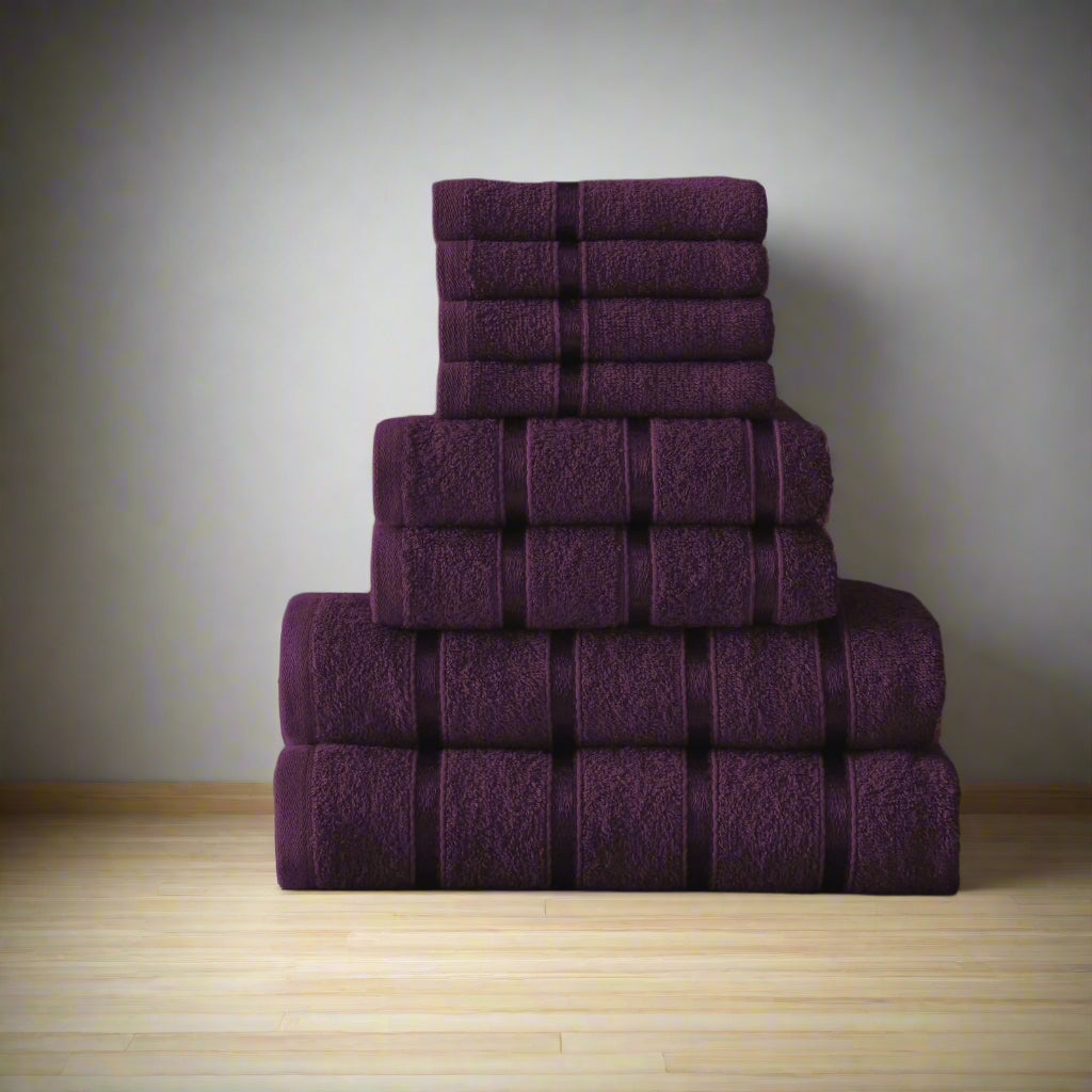 Home & Bath 8 Piece Towel Set