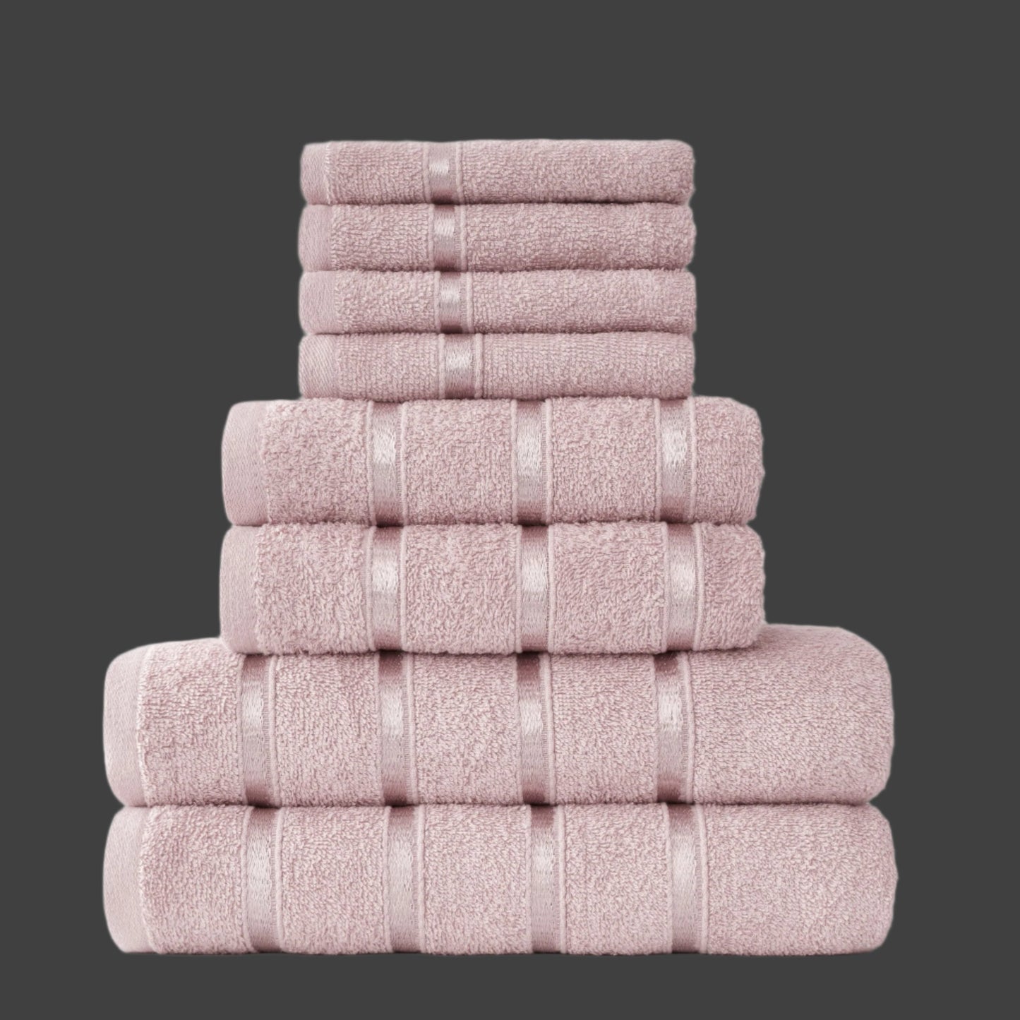 Home & Bath 8 Piece Towel Set