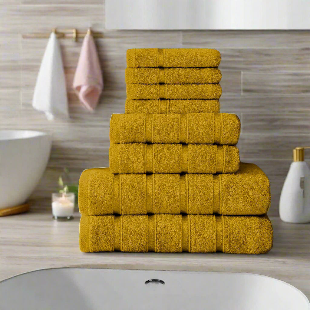 Home & Bath 8 Piece Towel Set