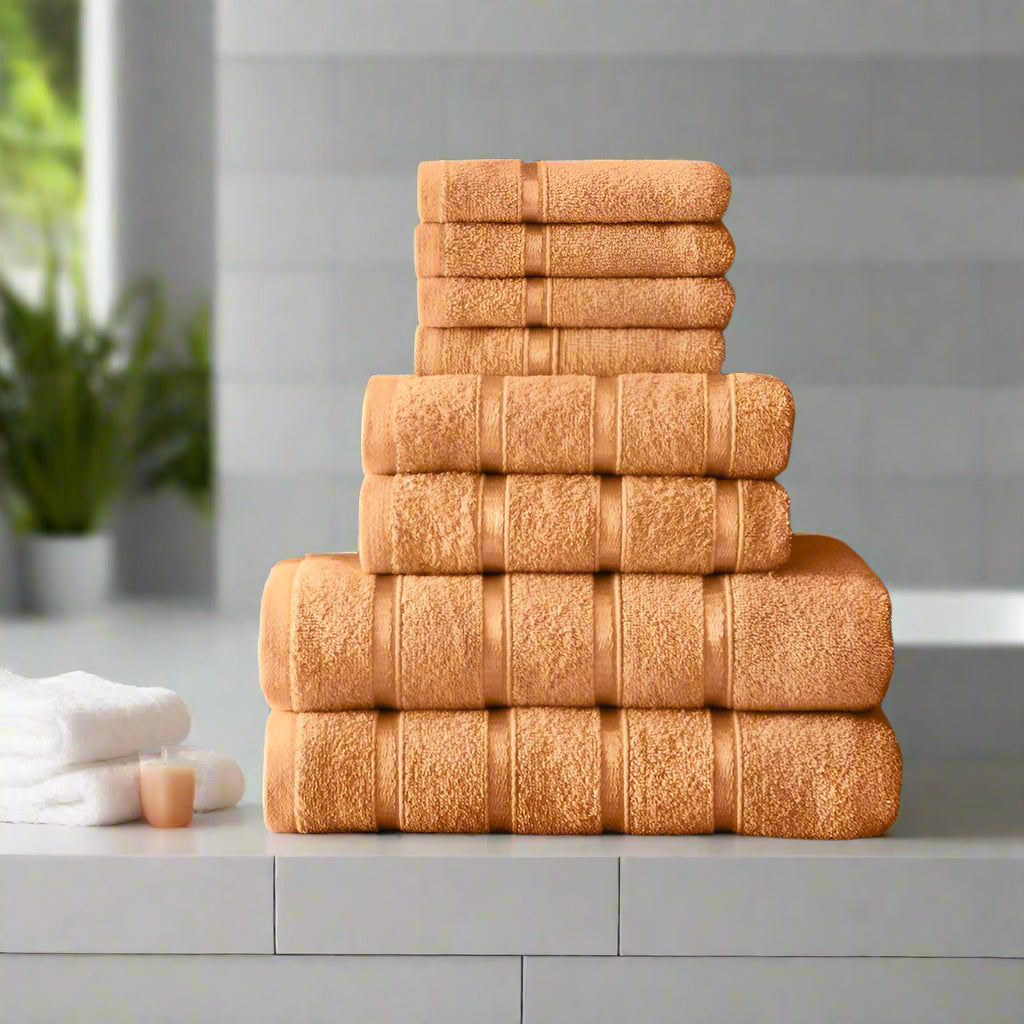 Home & Bath 8 Piece Towel Set
