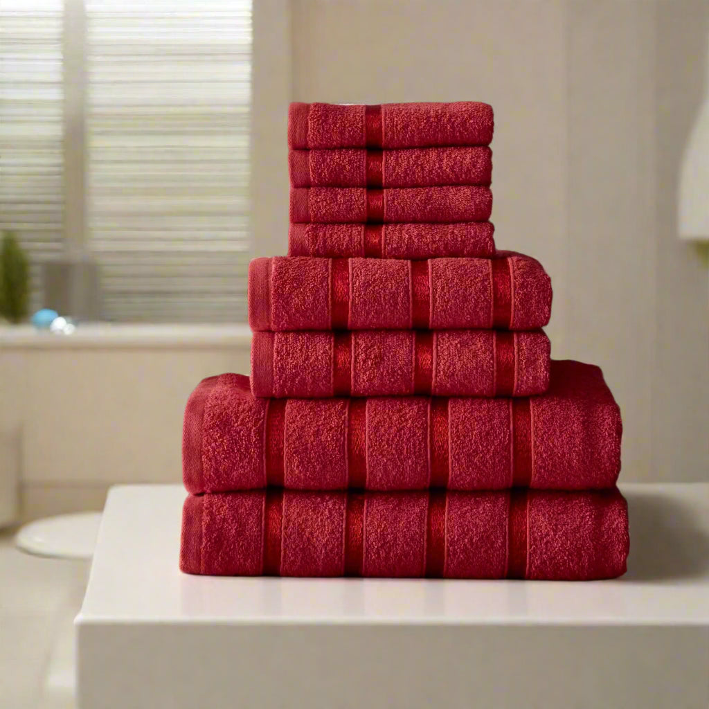 Home & Bath 8 Piece Towel Set
