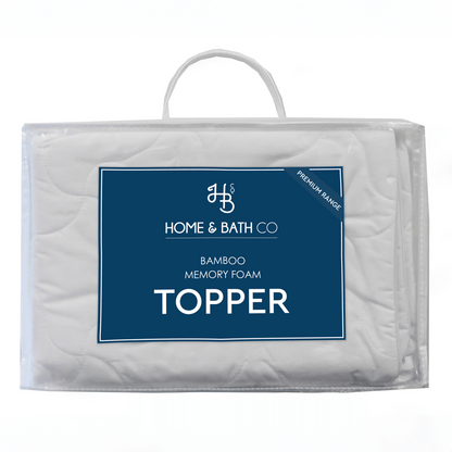Premium Bamboo Memory Foam Topper - 1 Inch and 2 Inch Thickness Options for Unmatched Comfort and Support