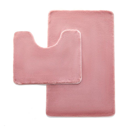 Faux Fur Bath & Pedestal Mat Set 9 Colours