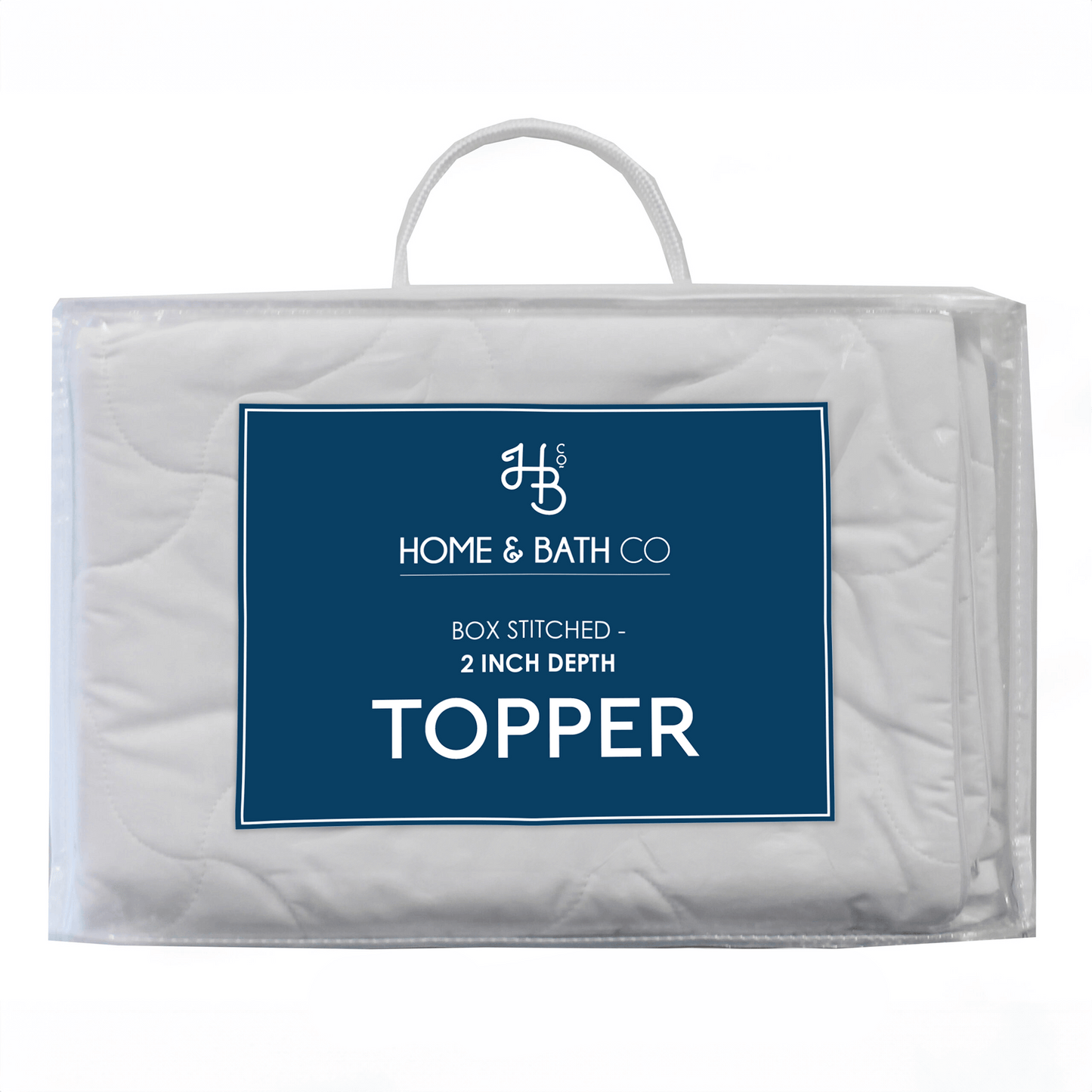 Box Stitched Mattress Topper 2″ Depth