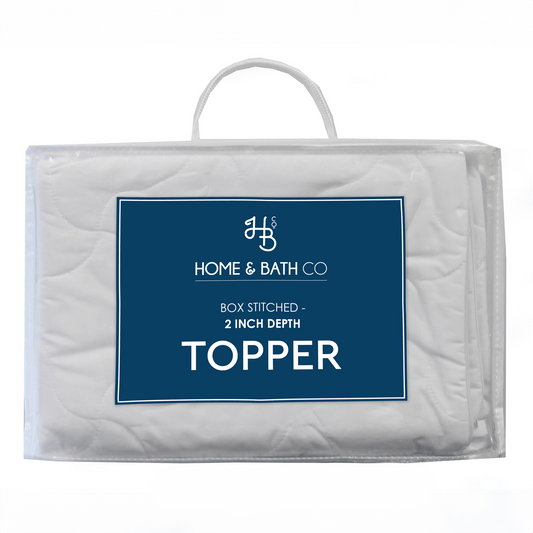 Box Stitched Mattress Topper 2″ Depth