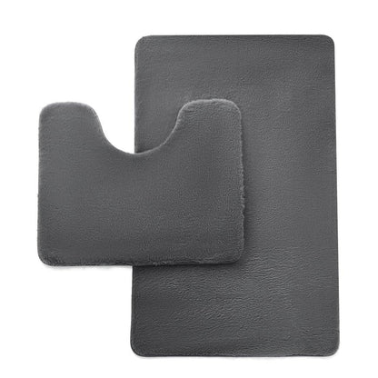 Faux Fur Bath & Pedestal Mat Set 9 Colours
