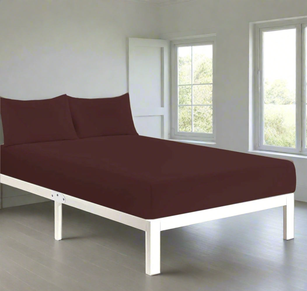 Easy Care Percale Fitted Sheet 22 Colours All Bed Sizes