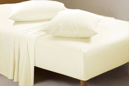 Easy Care Percale Fitted Sheet 40cm Depth 22 Colours All Bed Sizes