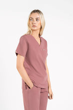 Load image into Gallery viewer, Kaizen V Neck One Pocket Scrub Top Womens
