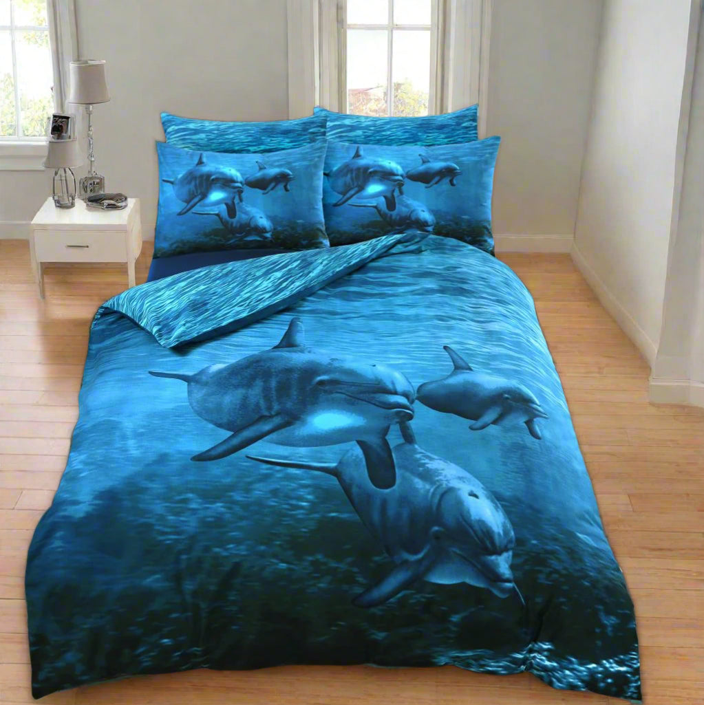 Dolphin 3D Duvet Cover Set