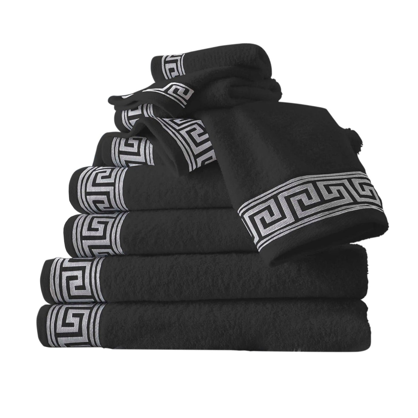 Eros Embossed 8 Piece Towel Bale Set