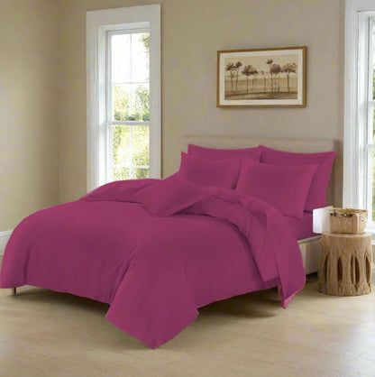 Easy Care Percale Duvet Set All Bed Sizes 22 Colours