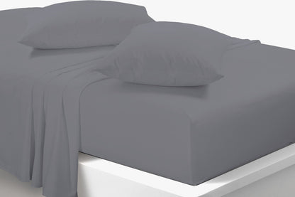 Easy Care Percale Fitted Sheet 40cm Depth 22 Colours All Bed Sizes