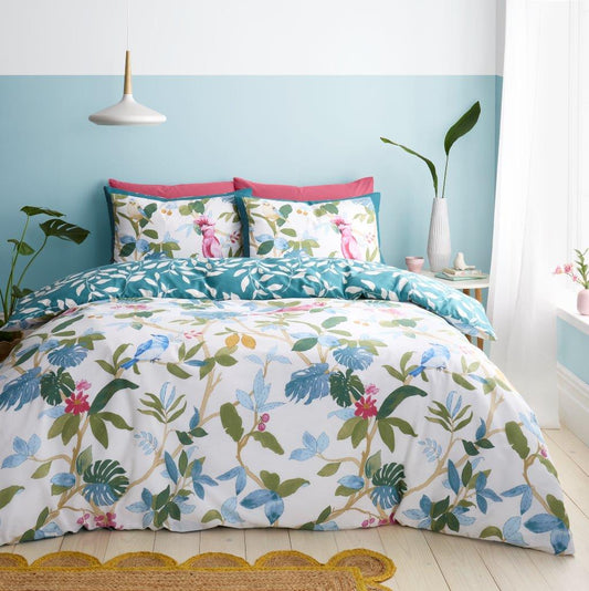 Birdie Floral Reversible Duvet Set