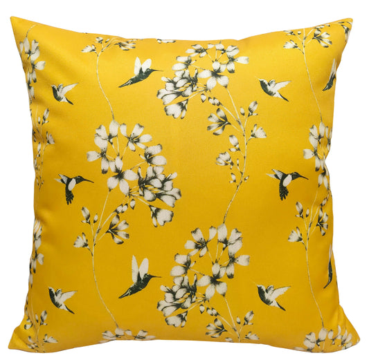 Hummingbird Filled Indoor/Outdoor Waterproof Cushions 3 Colours