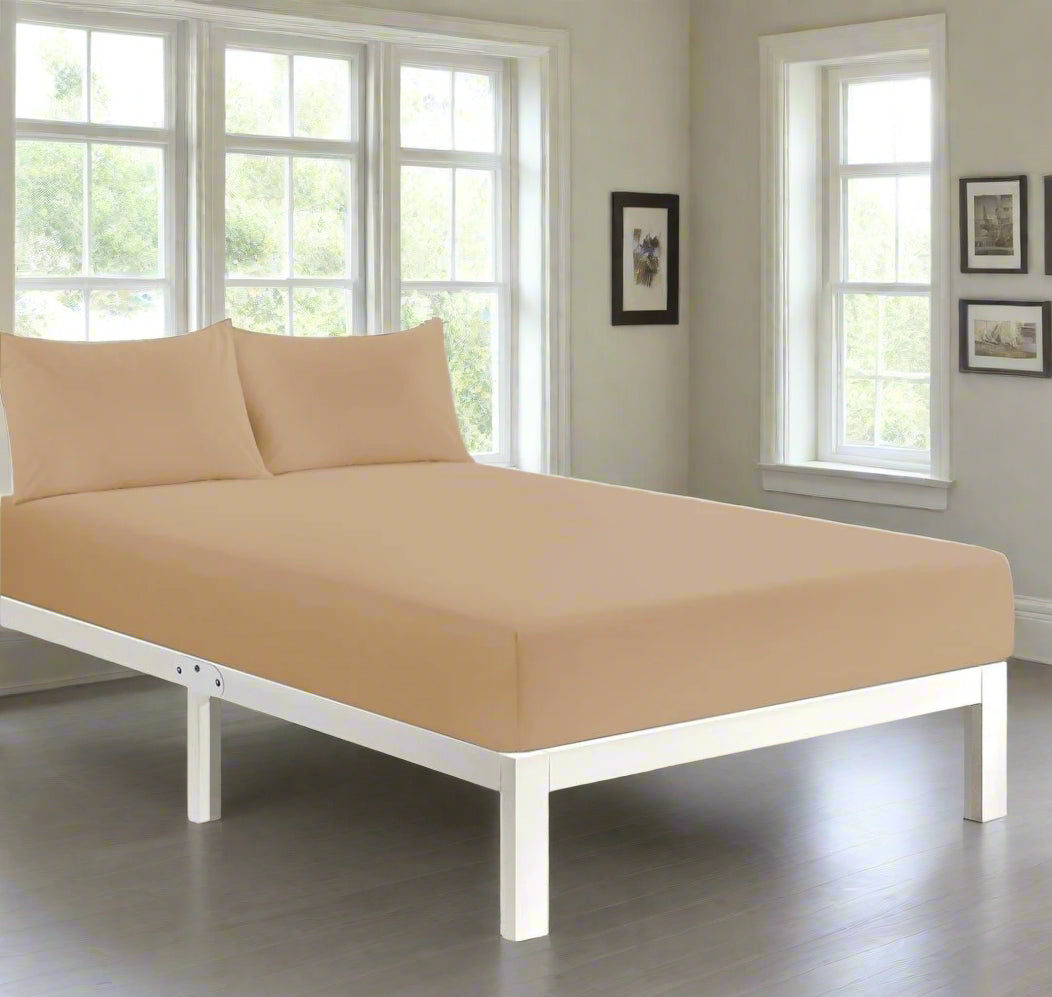 Easy Care Percale Fitted Sheet 22 Colours All Bed Sizes