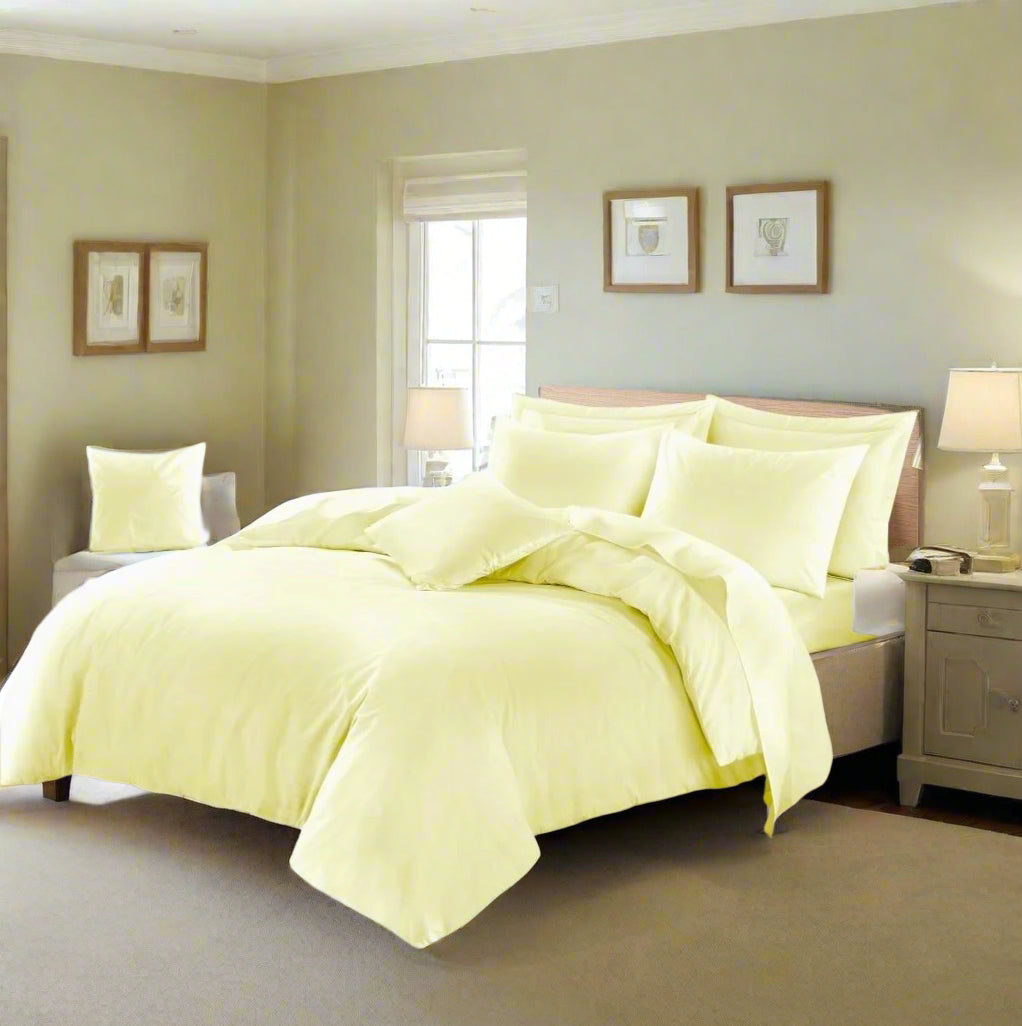 Easy Care Percale Duvet Set All Bed Sizes 22 Colours