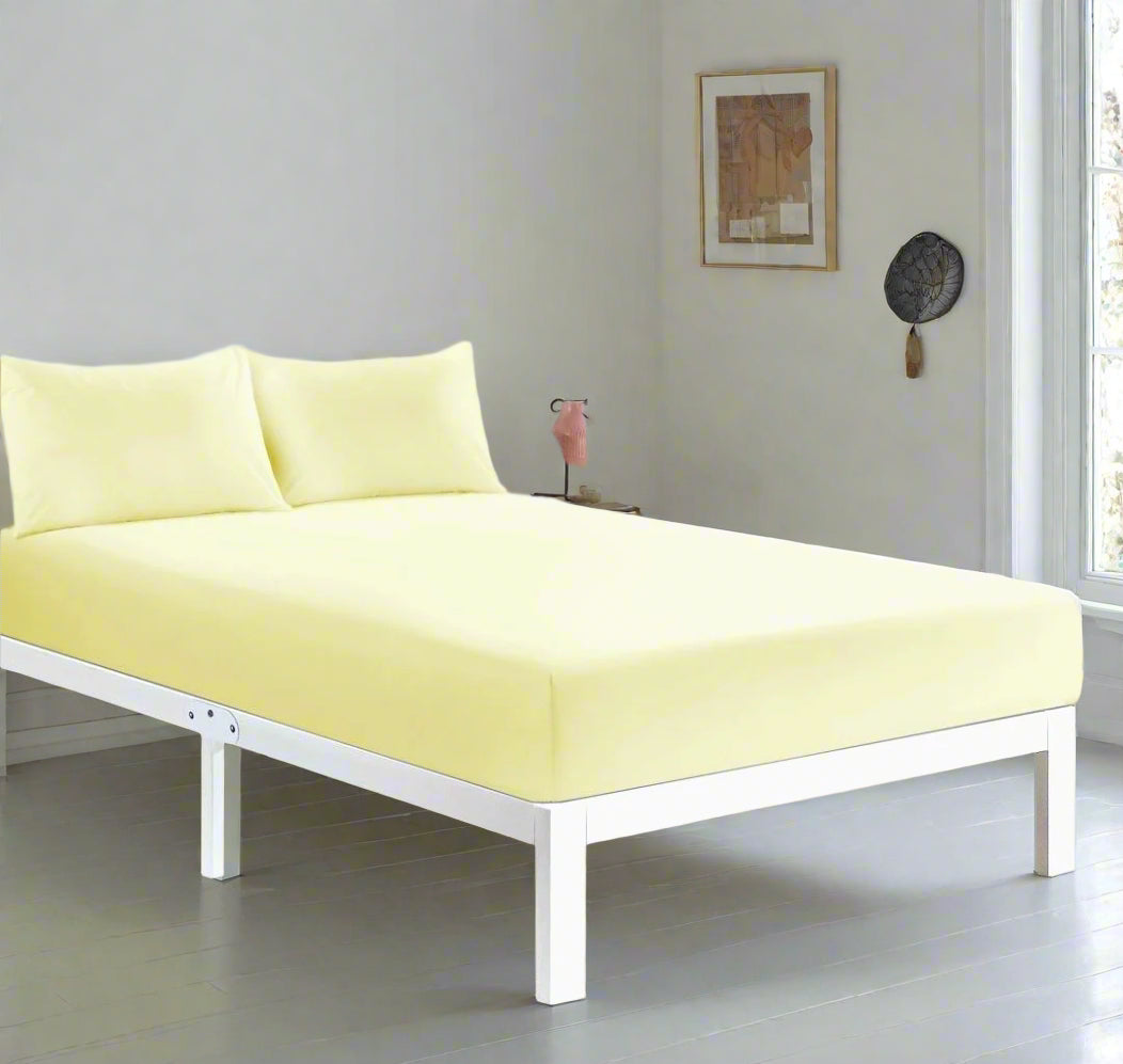 Easy Care Percale Fitted Sheet 22 Colours All Bed Sizes