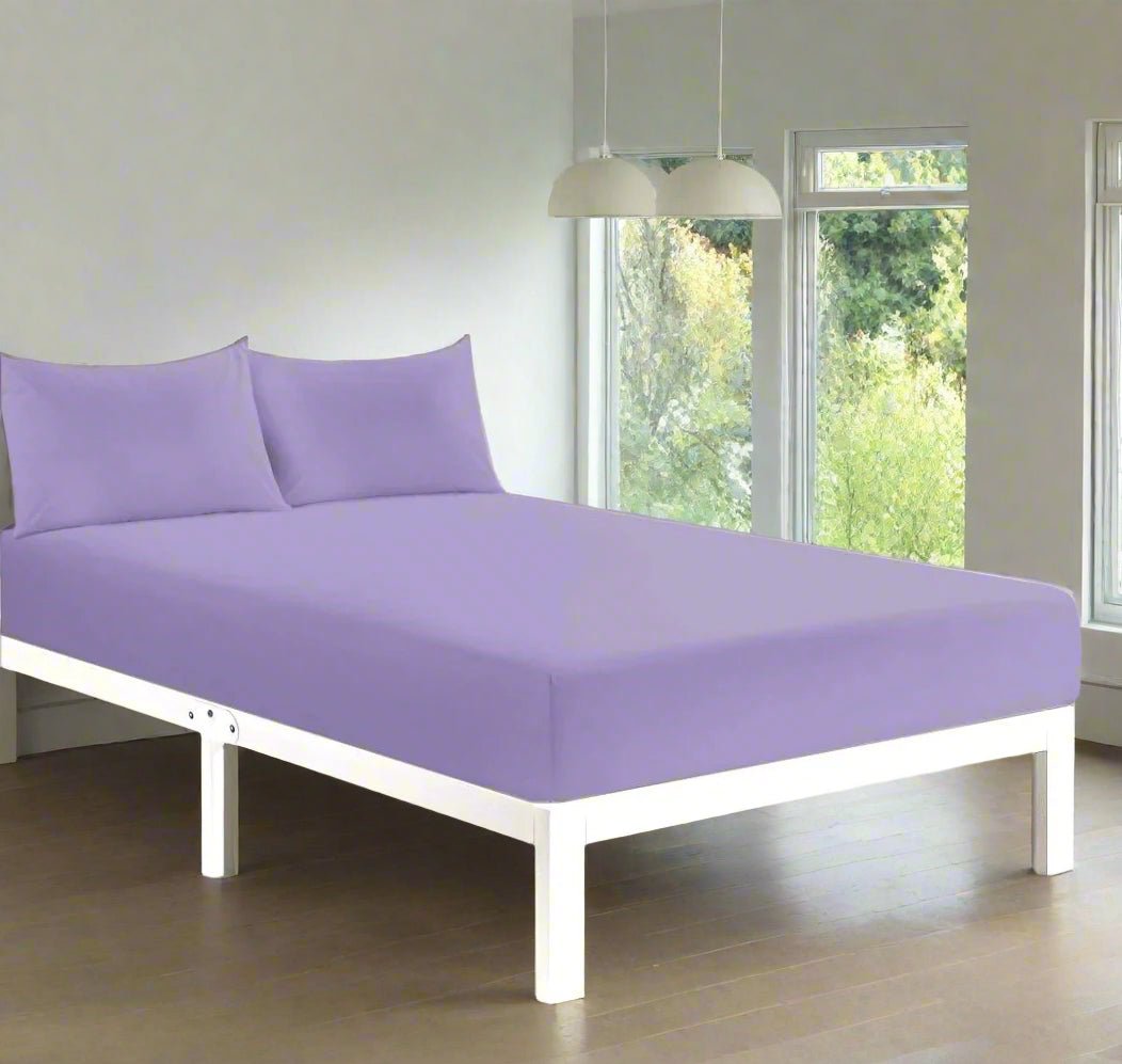 Easy Care Percale Fitted Sheet 22 Colours All Bed Sizes