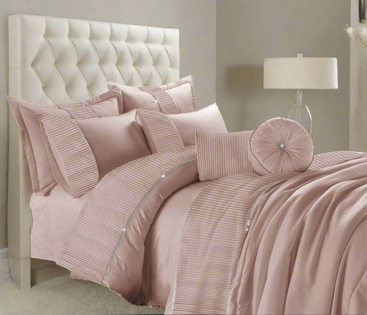 Liona Embroidered Duvet Set 3 Colours