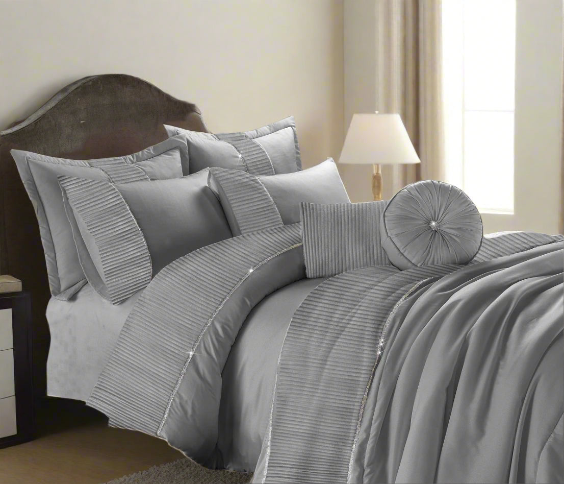 Liona Embroidered Duvet Set 3 Colours