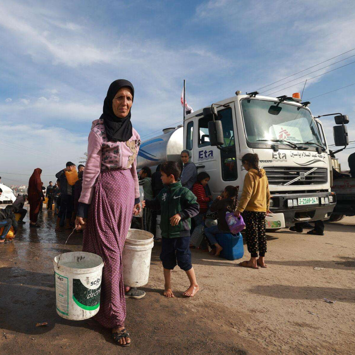 Water tank for Gaza