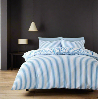 Margot Blue Reversible Duvet Set