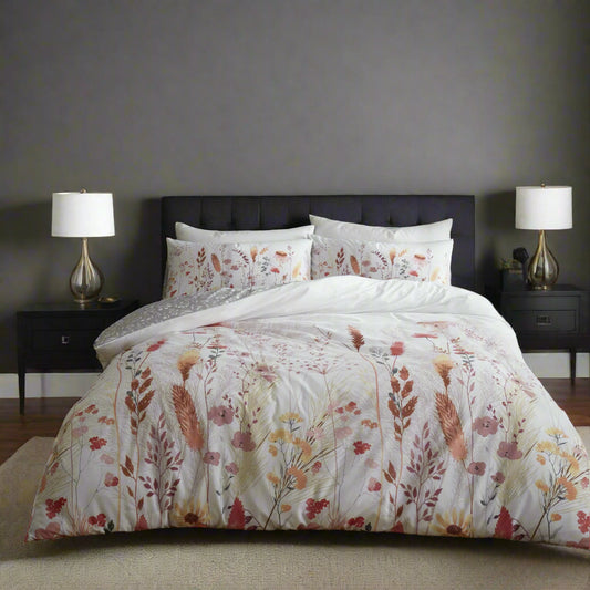 Meadow Floral Printed Duvet Set