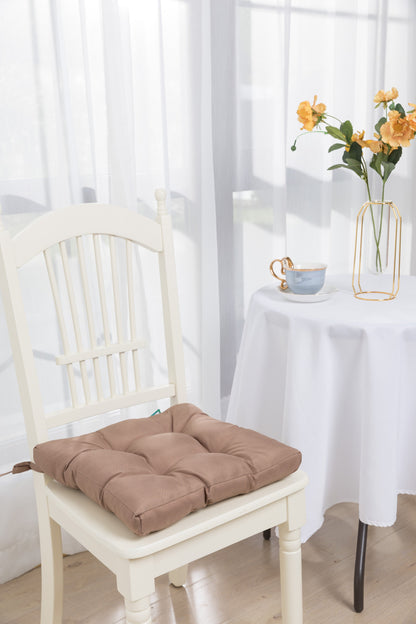 Seat Cushions 8 Colours With Tie Backs