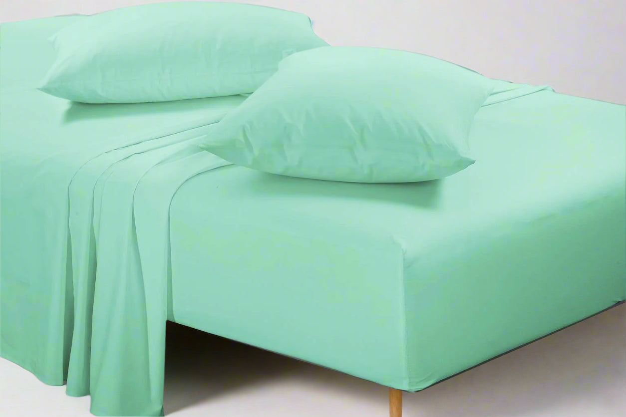 Easy Care Percale Fitted Sheet 40cm Depth 22 Colours All Bed Sizes