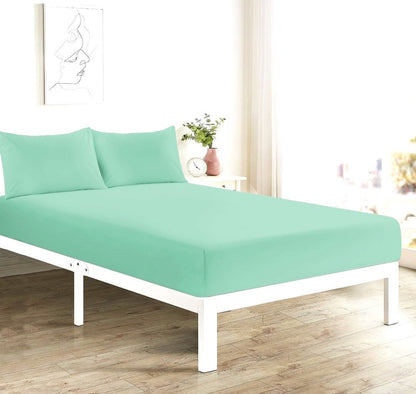 Easy Care Percale Fitted Sheet 22 Colours All Bed Sizes