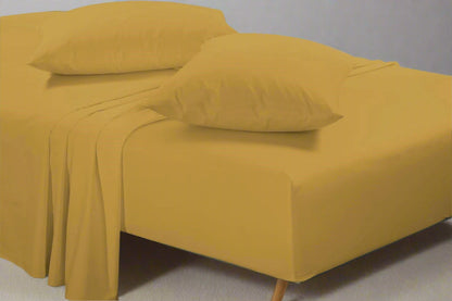 Easy Care Percale Fitted Sheet 40cm Depth 22 Colours All Bed Sizes