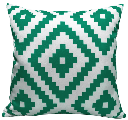 Geometric Pattern Filled Indoor/Outdoor Cushions Reversible 6 Colours