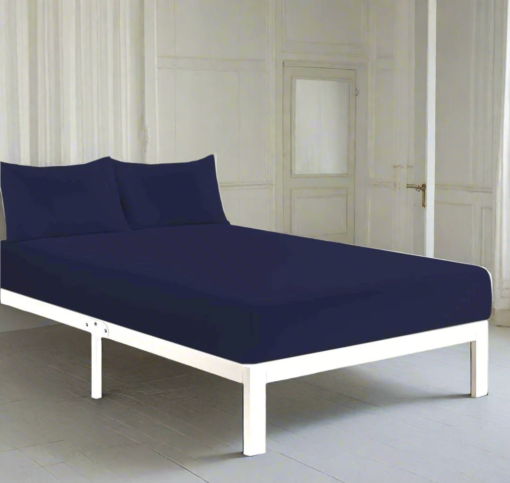 Easy Care Percale Fitted Sheet 22 Colours All Bed Sizes