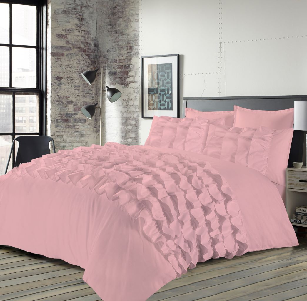Ruffled Duvet Cover Set 3 Colours