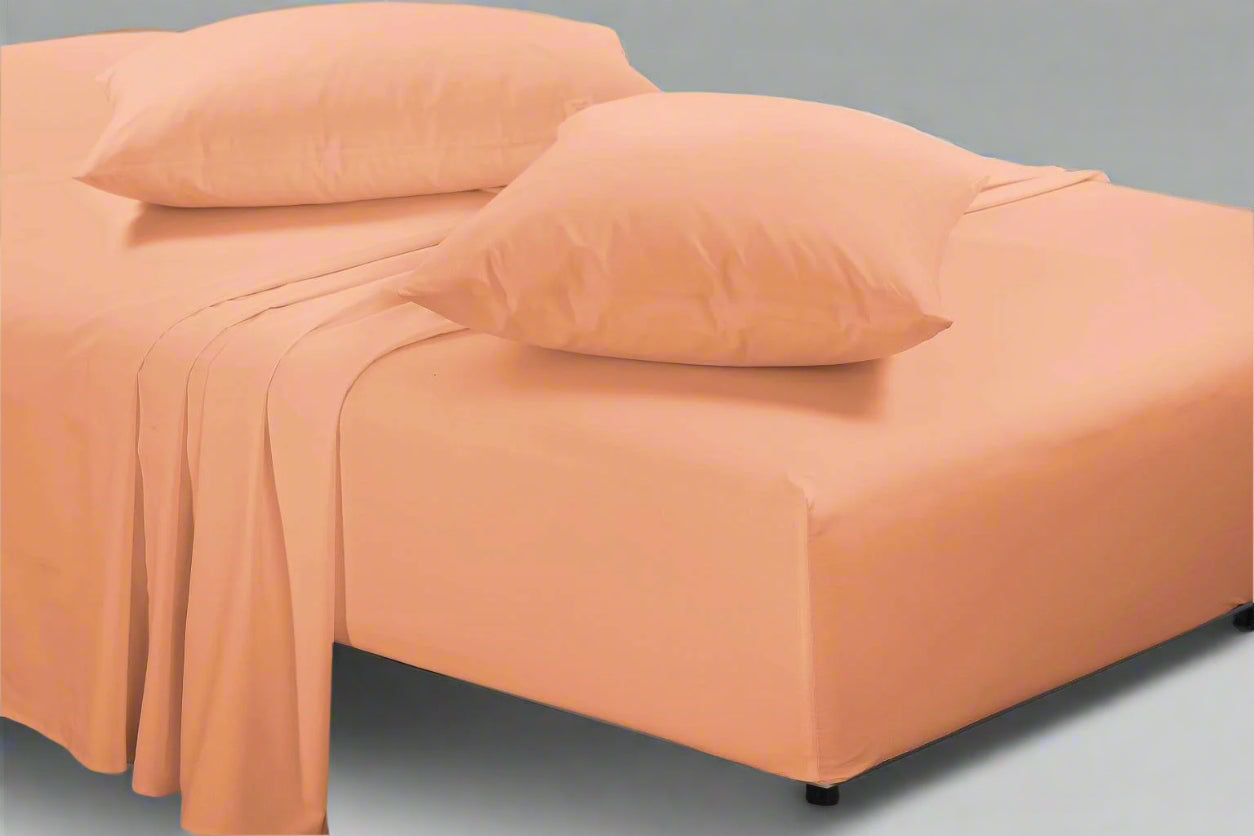 Easy Care Percale Fitted Sheet 40cm Depth 22 Colours All Bed Sizes
