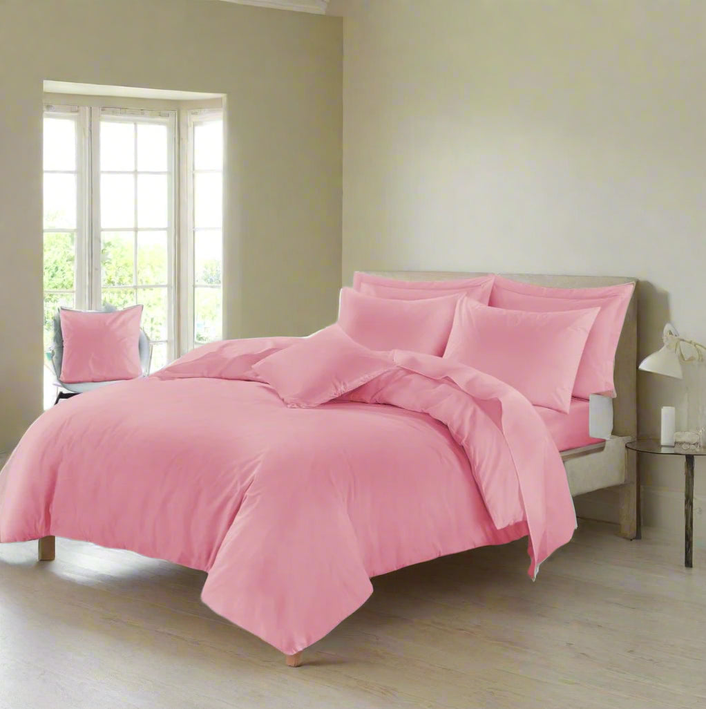 Easy Care Percale Duvet Set All Bed Sizes 22 Colours