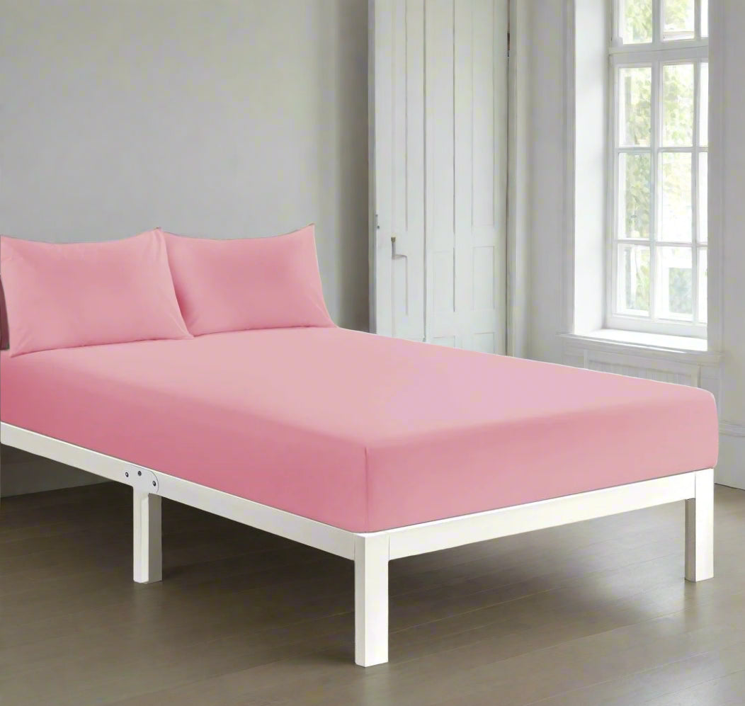 Easy Care Percale Fitted Sheet 22 Colours All Bed Sizes