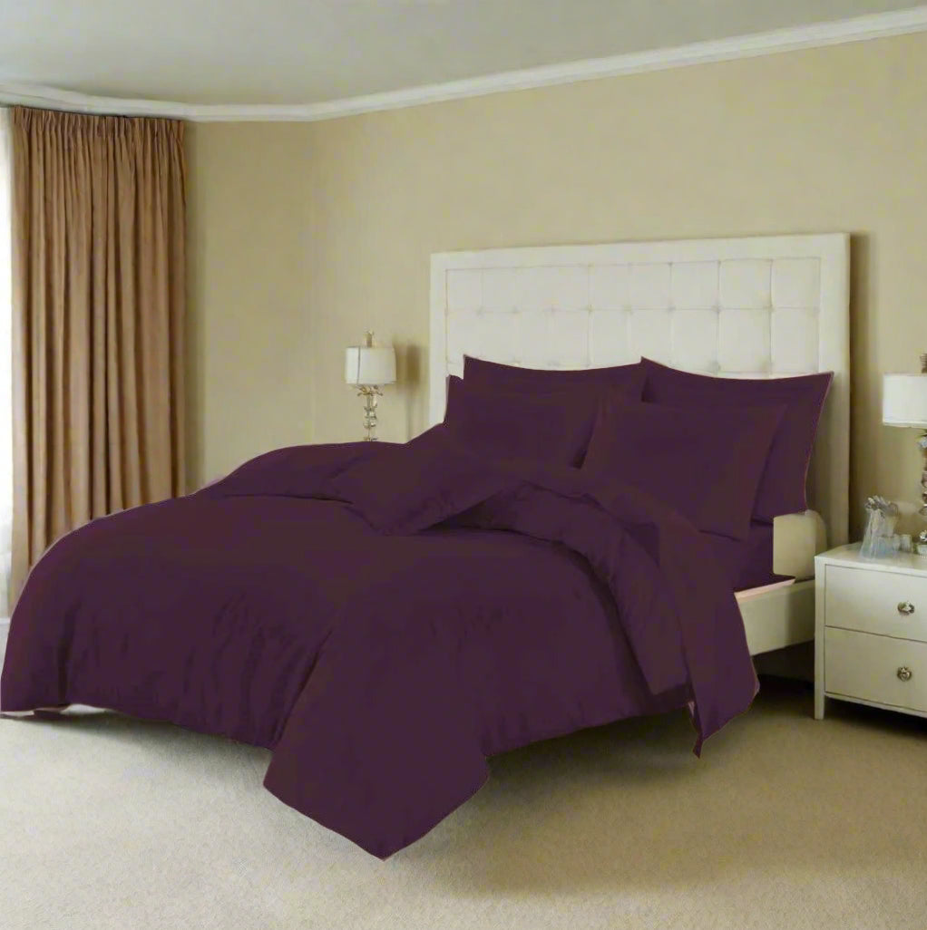 Easy Care Percale Duvet Set All Bed Sizes 22 Colours