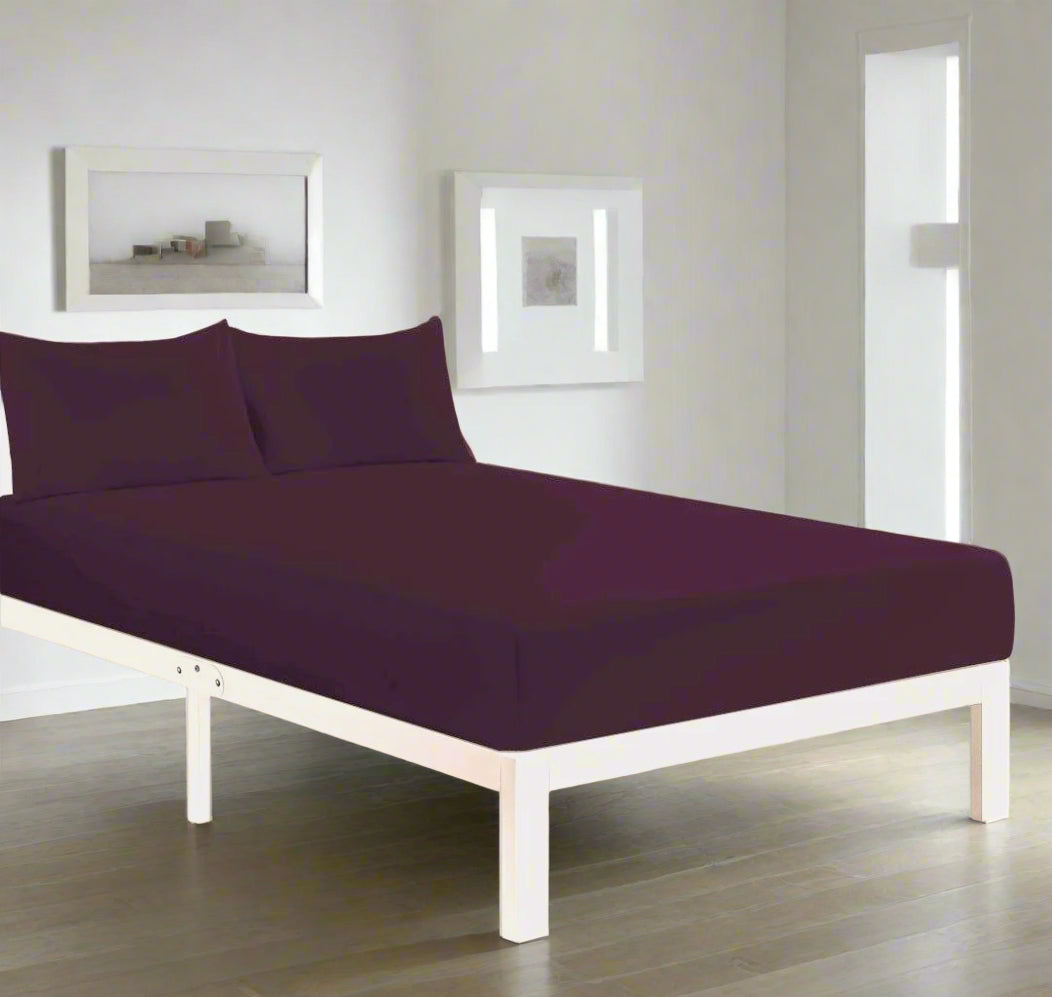 Easy Care Percale Fitted Sheet 22 Colours All Bed Sizes