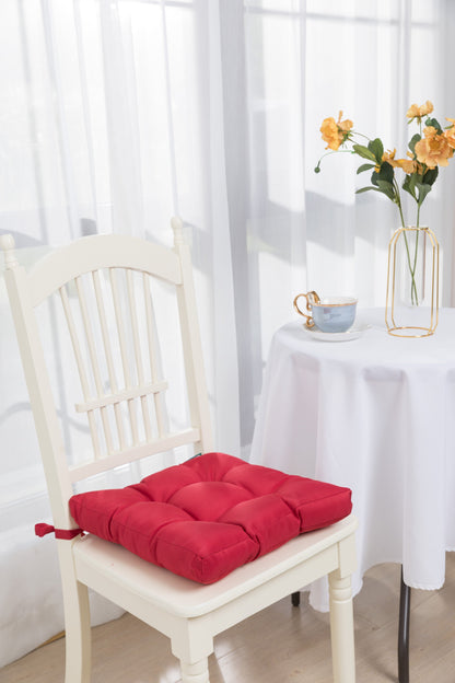 Seat Cushions 8 Colours With Tie Backs