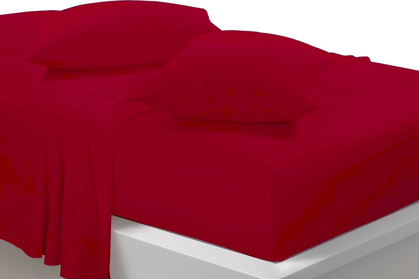 Easy Care Percale Fitted Sheet 40cm Depth 22 Colours All Bed Sizes