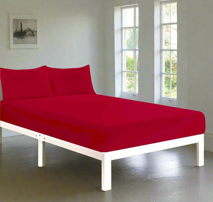 Easy Care Percale Fitted Sheet 22 Colours All Bed Sizes