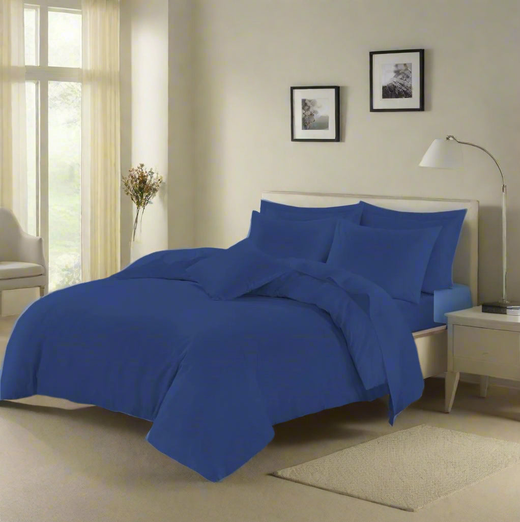 Easy Care Percale Duvet Set All Bed Sizes 22 Colours